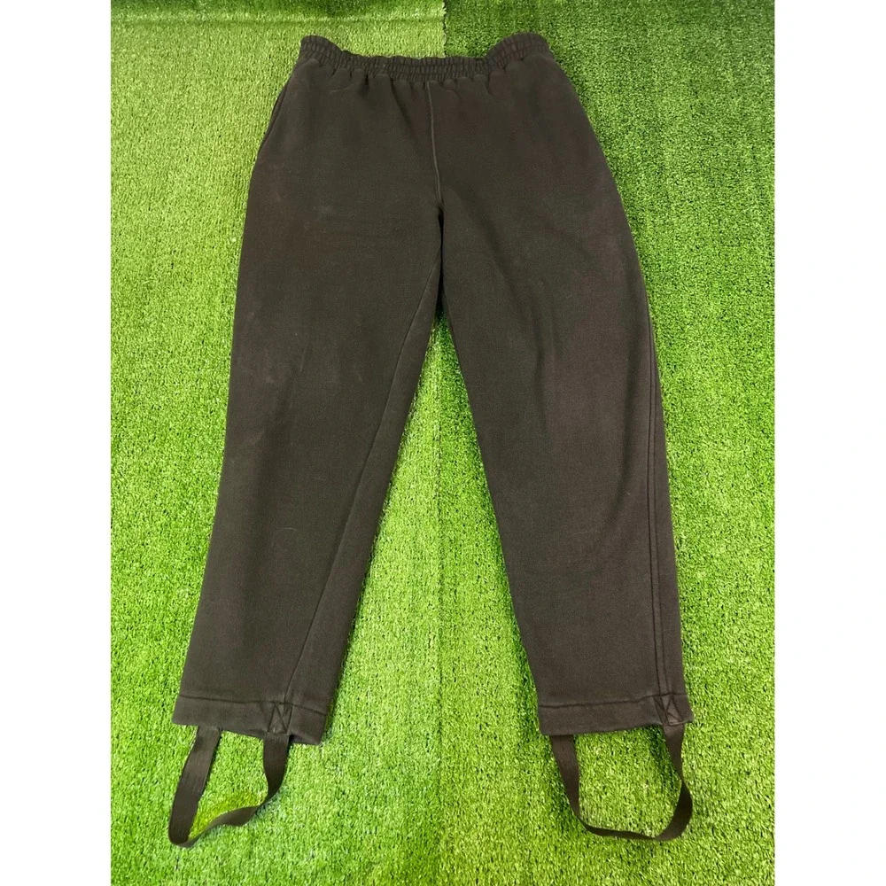 Ellesse Mens Black Heavyweight Fleece‎ Stirrup Sweatpants Joggers Sport MD